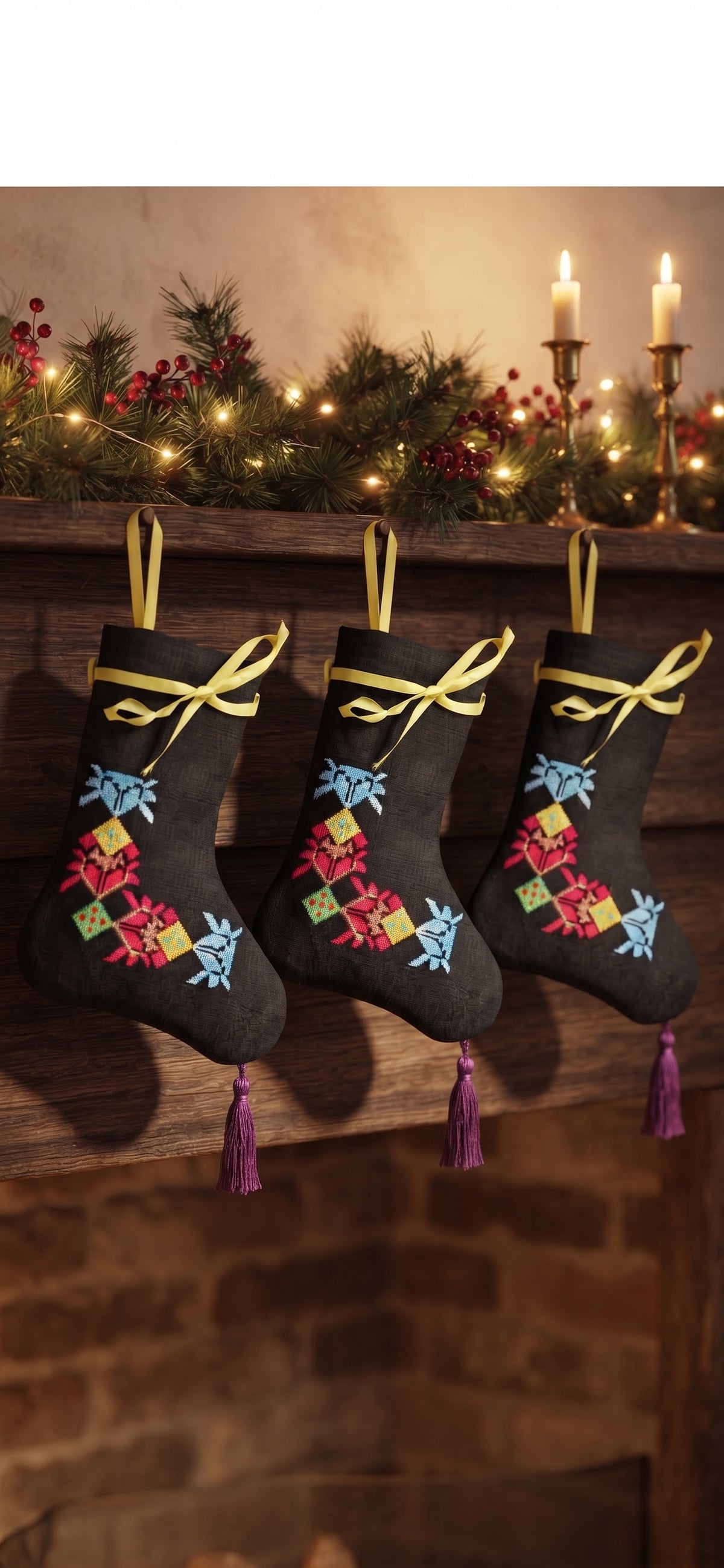 🧵 Tatreez Festive Gift Stockings Collection