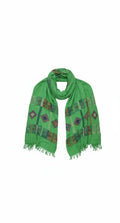 Green Tatreez Scarf