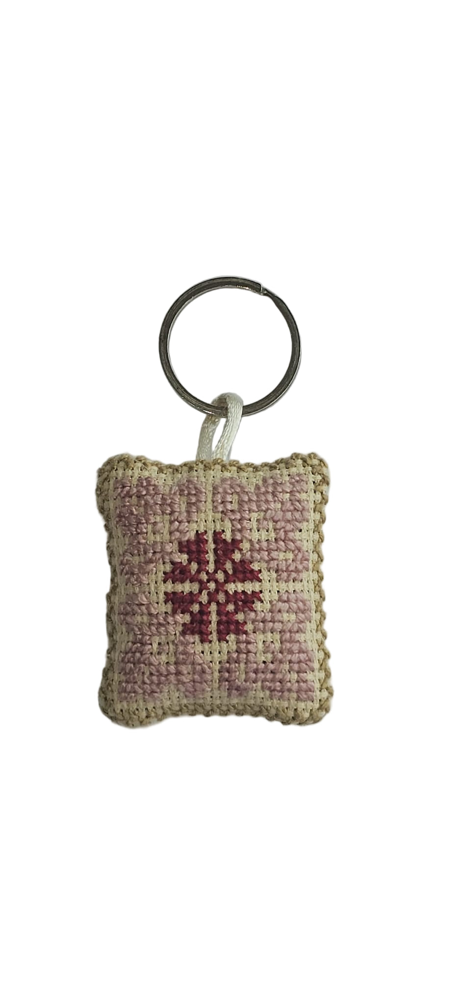 Square design 6 Tatreez Key Ring