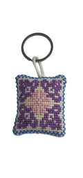 Square design 4 Tatreez Key Ring
