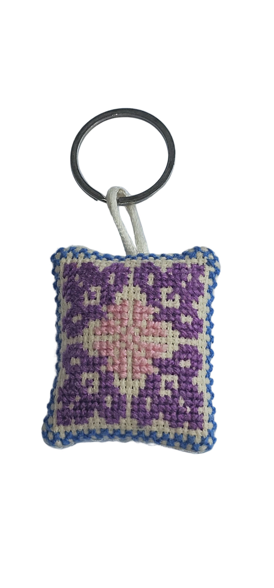 Square design 4 Tatreez Key Ring