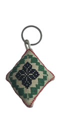Palestinian Tatreez Diamond Key Ring design 3